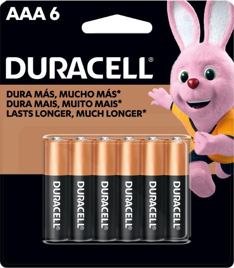 DURACELL BATERIA AAA 6 UNIDADES